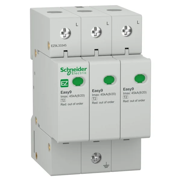 Schneider 20ka 3 Kutuplu Parafudr T2 3 Kutuplu 20ka 400v Ez9l33345 - Görsel 2
