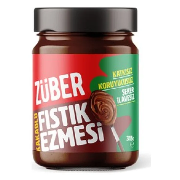 Züber Kakaolu Ballı Fıstık Ezmesi 315 G ( 4 Adet ) - 315 Gr - Görsel 2