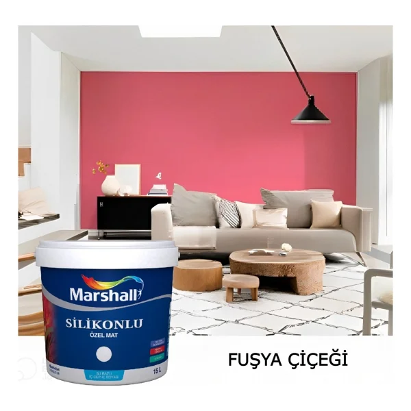 Marshall Silikonlu Özel Mat 2.5 Lt İç Cephe Boyası - Görsel 3