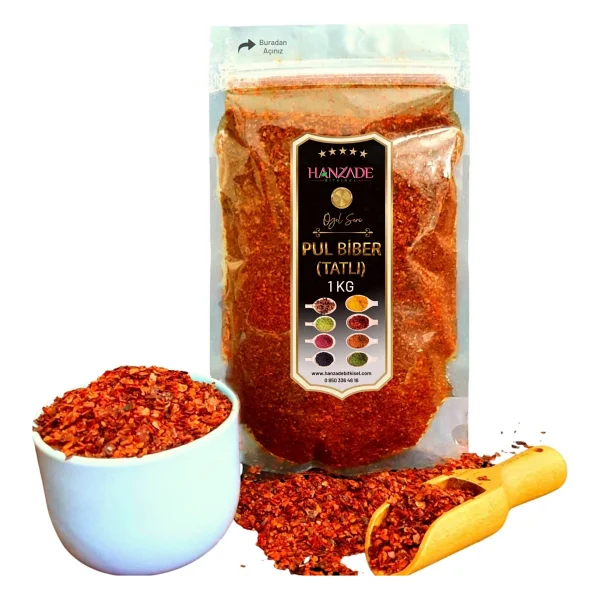 Hanzade Tatlı Pul Biber 1 Kg - Görsel 6