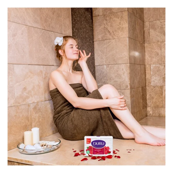 Duru Saf & Doğal Gül 4x150 Gr Banyo Sabunu - Görsel 2