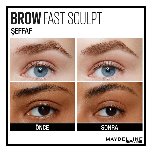 Maybelline Brow Fast Sculpt Jel Kaş Maskarası 10 Clear Şeffaf - Görsel 3