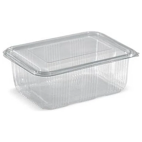 Kalbi Ticaret Plastik Saklama Kabı 2000 Gr 100 Adet Kapaklı Plastik Sızdırmaz Kap Şeffaf Kullan At Kase - Görsel 2