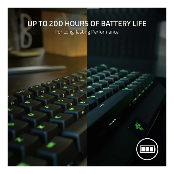 Razer Blackwidow V3 Mini Hyperspeed RGB %65 Tkl Green Switch Kablolu/Kablosuz Mekanik Oyuncu Klavyesi - Görsel 2