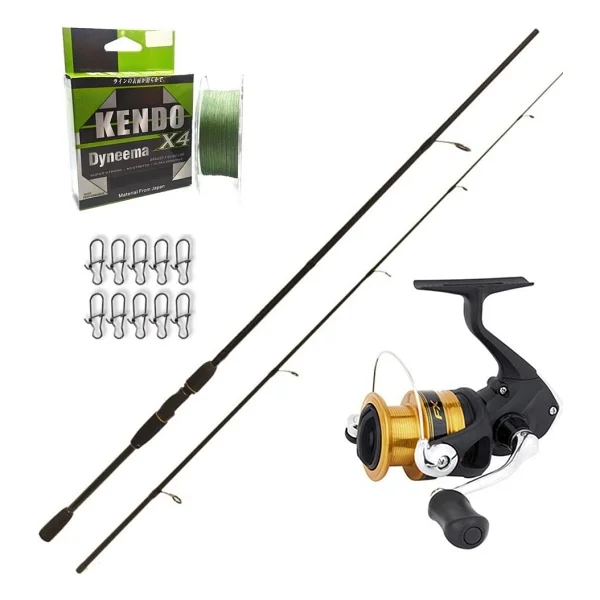 Shimano Fx 3000 - Remixon Double Black 240cm Spin Olta Seti - Görsel 2
