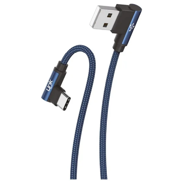 Linktech K594 1.5 M Mavi USB To Type-C Şarj Kablosu - Görsel 4
