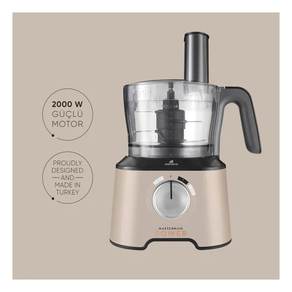 Karaca Mastermaid Power Essential 2000 W Mutfak Robotu - Görsel 2