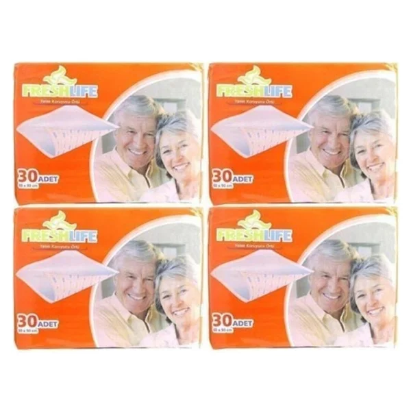Freshlife 60x90 Cm Yatak Koruyucu Örtü 4 Paket 120 Adet Freshlıfe - Görsel 2