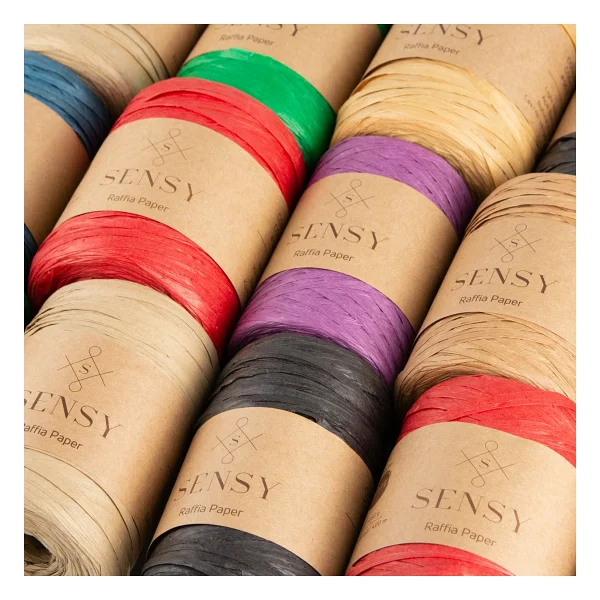 Sensy Premium 400 Metre Rafya Ip Çanta Ipi Raffia Ip Kağıt Ip Supla Ipi 250 Gram Natürel - Görsel 2