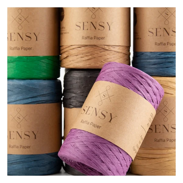 Sensy Premium 400 Metre Rafya Ip Çanta Ipi Raffia Ip Kağıt Ip Supla Ipi 250 Gram Natürel - Görsel 3