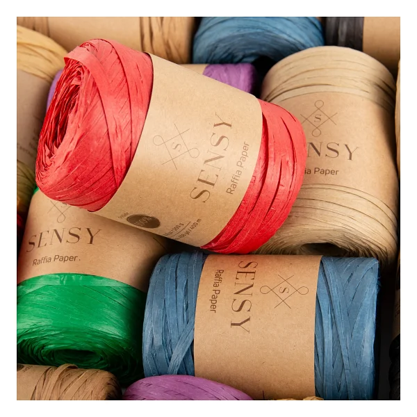Sensy Premium 400 Metre Rafya Ip Çanta Ipi Raffia Ip Kağıt Ip Supla Ipi 250 Gram Natürel - Görsel 4