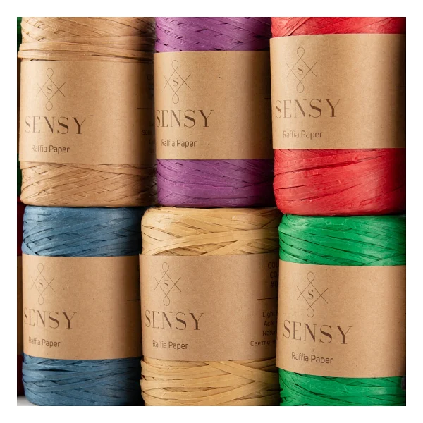 Sensy Premium 400 Metre Rafya Ip Çanta Ipi Raffia Ip Kağıt Ip Supla Ipi 250 Gram Natürel - Görsel 5