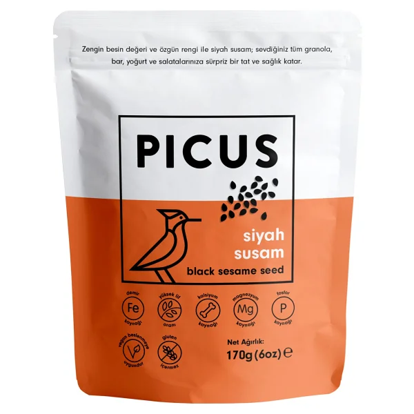 Picus Siyah Susam 170 Gr - Görsel 3