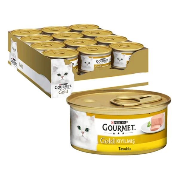 Gourmet Kıyılmış Tavuklu 85 Gr 24'lü Yetişkin Konserve Kedi Maması - Görsel 4