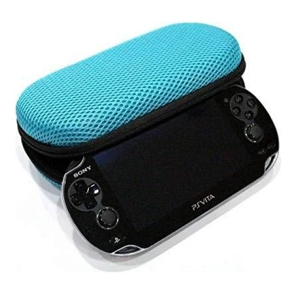 Gizala Ps Vita 1000 Ve 2000 Modeller Uyumlu Taşıma Çantası Mavi Case Bag - Görsel 4