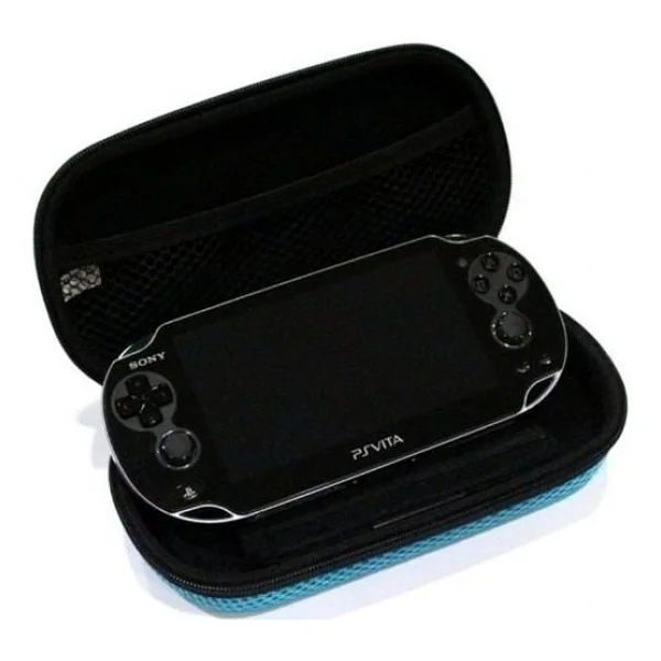 Gizala Ps Vita 1000 Ve 2000 Modeller Uyumlu Taşıma Çantası Mavi Case Bag - Görsel 2