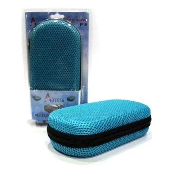 Gizala Ps Vita 1000 Ve 2000 Modeller Uyumlu Taşıma Çantası Mavi Case Bag - Görsel 3