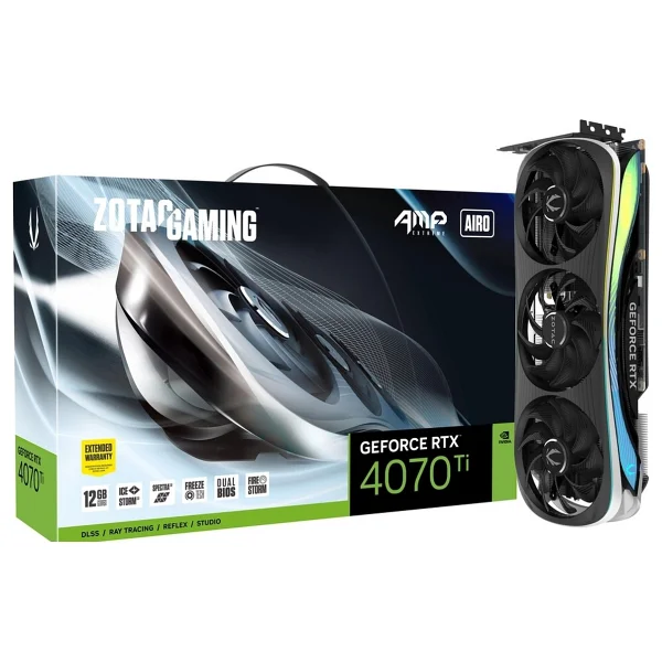 Zotac RTX 4070 Tı Amp Extreme Airo Zt-D40710b-10p 192 Bit Gddr6x 12 GB Ekran Kartı - Görsel 5