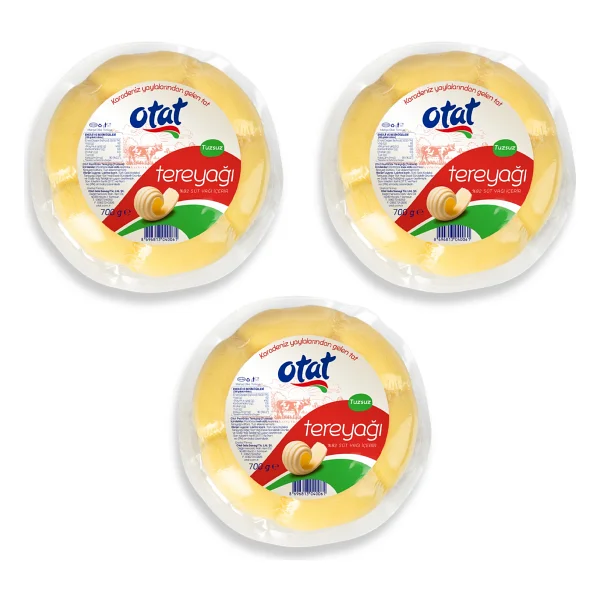 Otat Köy Tipi Tereyağı 700 gr x 3 - 2,1 kg - Görsel 3