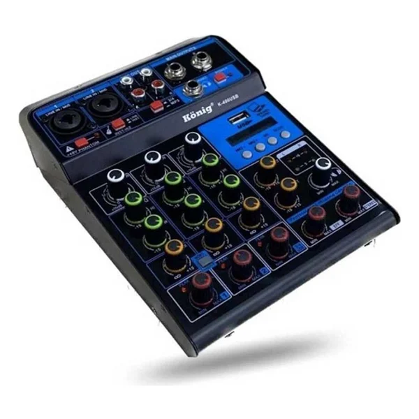 König K-400 USB 4 Kanal Mikser - Görsel 6