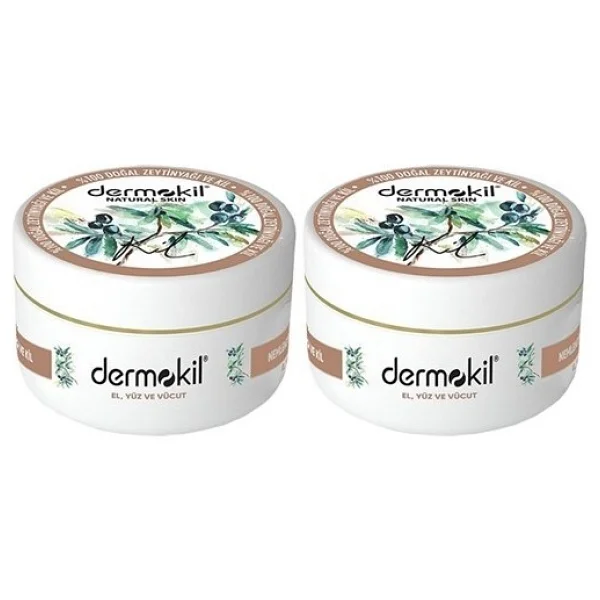 Dermokil Zeytinyağlı Yüz, Vücut Ve Doğal El Kremi 300 Ml X 2 Adet - Görsel 2