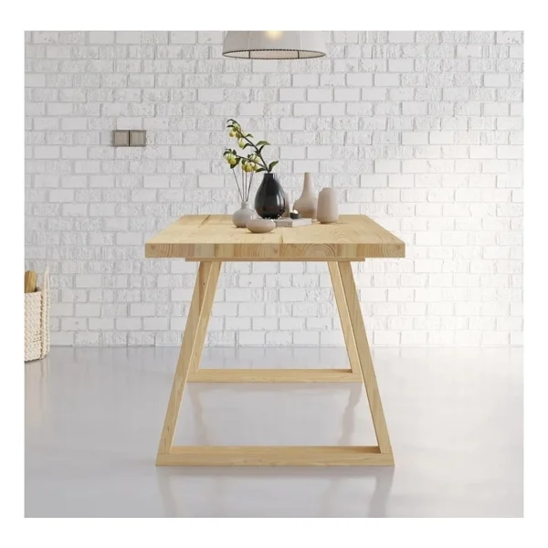 Trend Wood Yemek Masası Bench Takım - Renkli - Görsel 3
