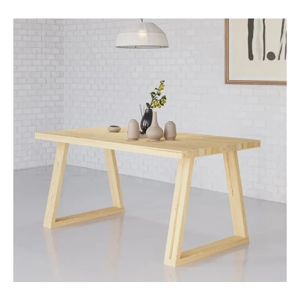 Trend Wood Yemek Masası Bench Takım - Renkli - Görsel 4