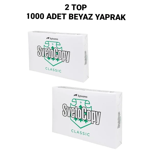 Svetocopy A4 Fotokopi Kağıdı 1.000 Adet Beyaz Yaprak - Görsel 2