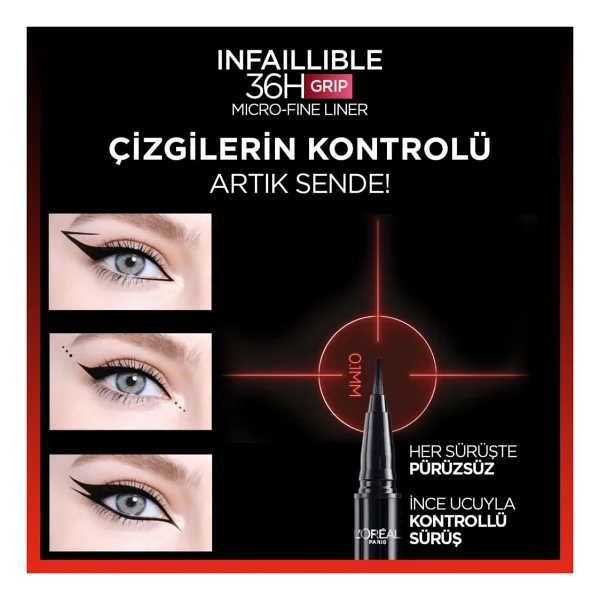L'oreal Paris Infaillible 36h Micro Fine Eyeliner 05 Sage Green - Görsel 4
