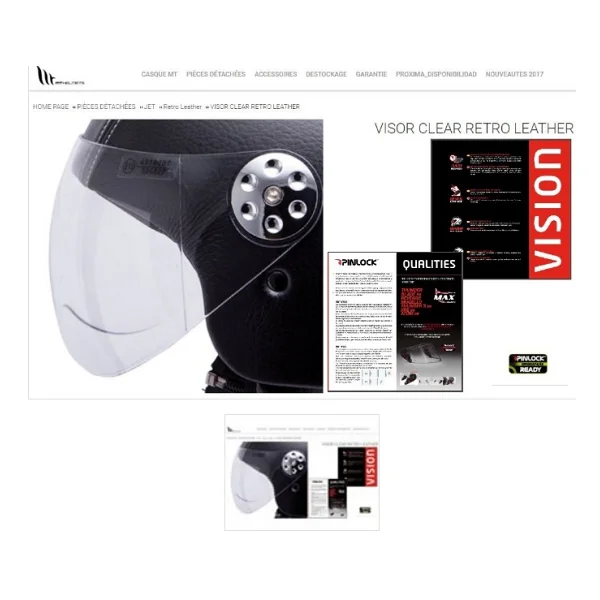 Mt Retro Leather Kask Camı - Görsel 2
