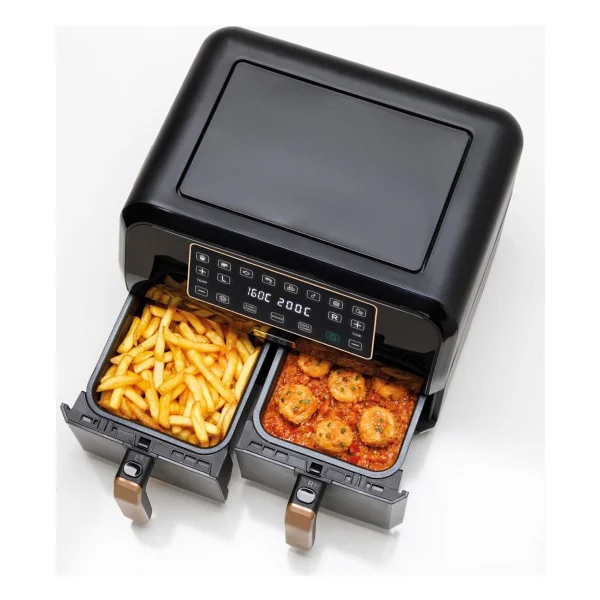 Kenwood Dual Air Fryer Bk Copper Hfp70.000bk 8 Lt Yağsız Fritöz - Görsel 9