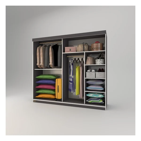 Kenzlife Papatya 200 Cm Sürgülü Dolap - Görsel 3
