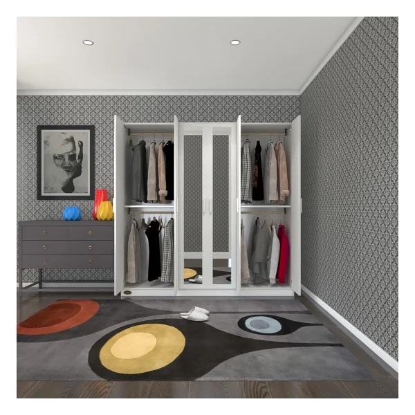 Kenzlife Anemon Aynalı 6 Kapaklı Gardırop - Görsel 5