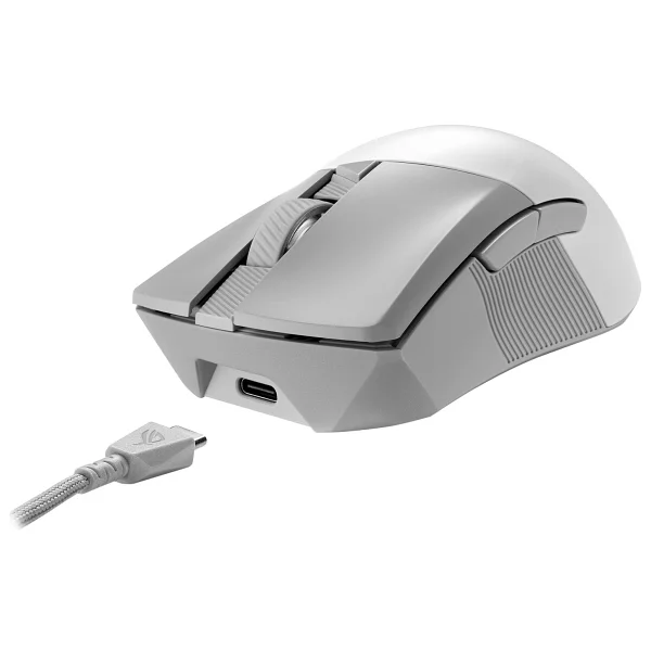 Asus Rog Gladius Iıı Wireless Aimpoint Beyaz Optik Kablolu/Kablosuz Oyuncu Mouse - Görsel 5