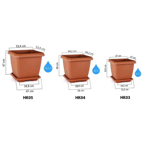 Serinova 25.5 Lt Hisar Saksı - Görsel 5