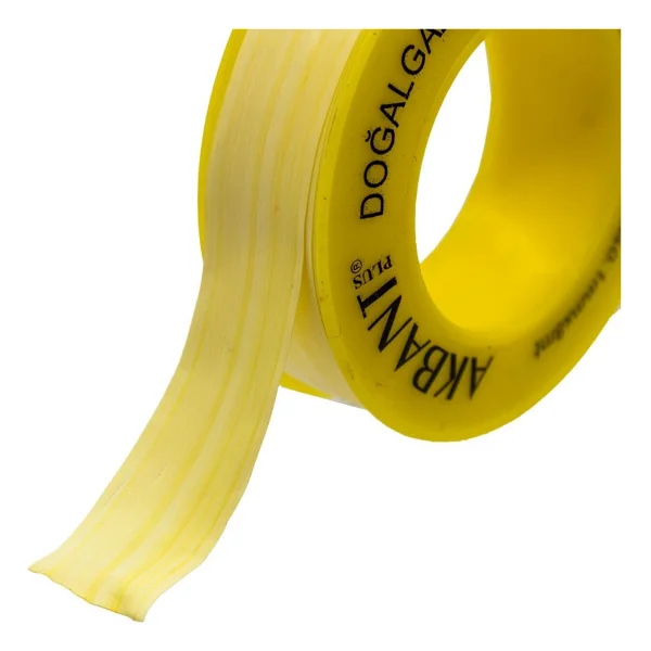 Akbant 505306 Sarı Doğalgaz Teflon Bant (Gazlar Için) 12mm X 8mt (553623049) - Görsel 2