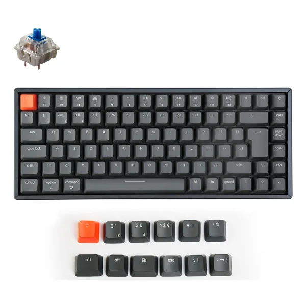 Keychron K2 RGB TKL Gateron G Pro Blue Switch Kablolu/Kablosuz Mekanik Oyuncu Klavyesi - Görsel 5