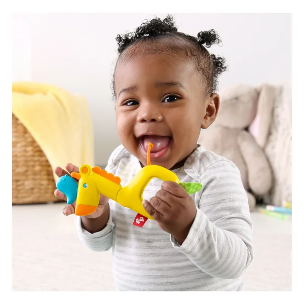 Fisher Price Sevimli Dostlar Zürafa Dişlik Ve Çıngırak Ggf05 - Görsel 2