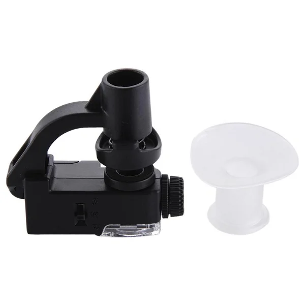 Microcase 90x Mini Cep Telefonu İçin Vantuzlu Mikroskop Uv Ledli Mikroskop - Al2433 - Görsel 2