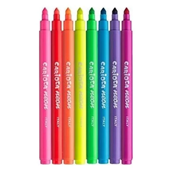 Carioca Neon Süper Yıkanabilir 8'li Keçeli Kalem Seti - Görsel 8
