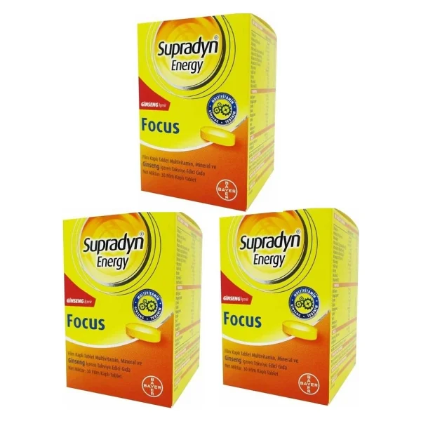 Supradyn Energy Focus 30 Tablet 3'lü - Görsel 2