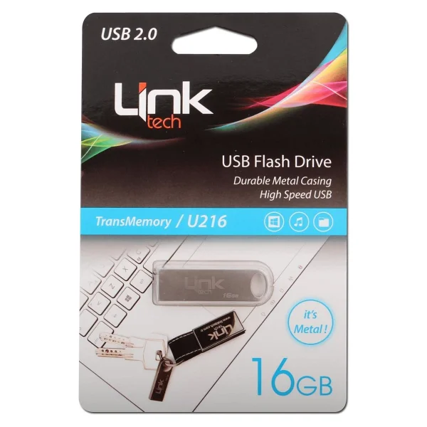 Linktech 16 GB Ultra Metal U216 USB Bellek - Görsel 2