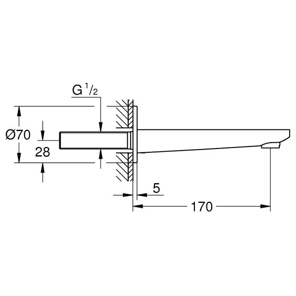 Grohe Lineare Çıkış Ucu- 13383001 - Görsel 2