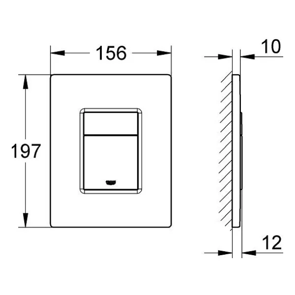 Grohe 38821000 Krom Gömme Rezervuar Kumanda Paneli - Görsel 2