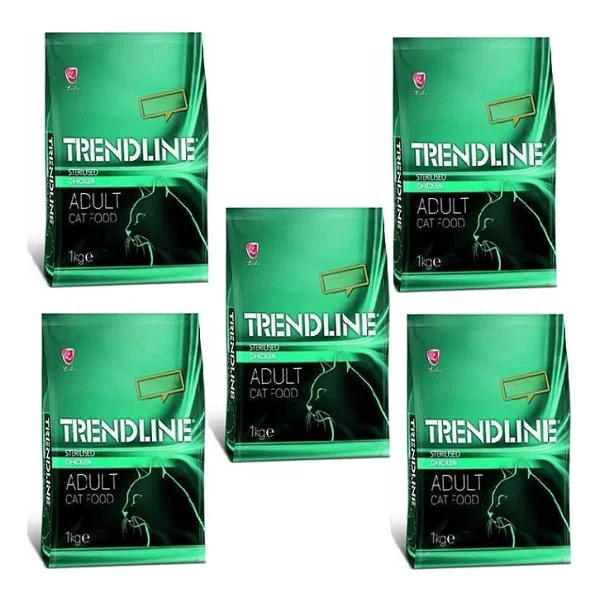 Trendline Tavuklu 1 Kg 5'li Kısırlaştırılmış Yetişkin Kedi Maması - Görsel 4
