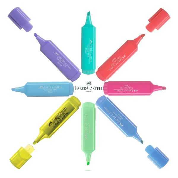 Faber-Castell Textliner 1546 Pastel 8'li Fosforlu Kalem Seti - Görsel 3