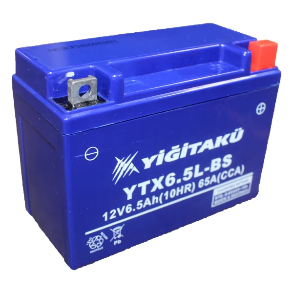 Yiğit Akü YTX6.5L-BS 12V 6.5 Ah Motosiklet Aküsü