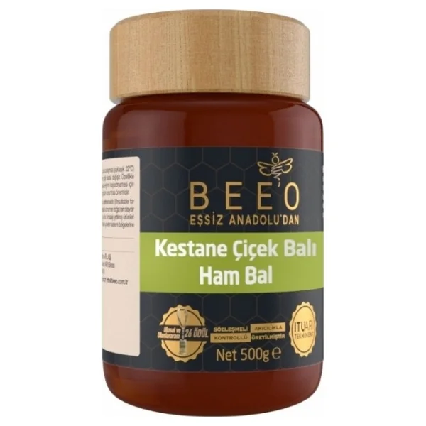 Bee'o 500 Gr Kestane Çiçek Ham Bal - Görsel 7