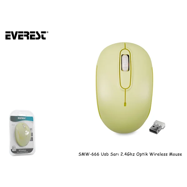 Everest Smw-666 Optik Kablosuz Mouse - Görsel 8