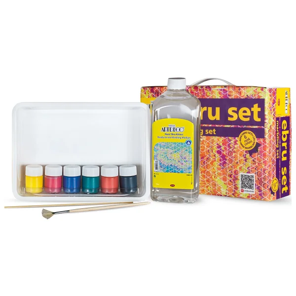 Artdeco 6 Renk Mini Ebru Set - Görsel 6